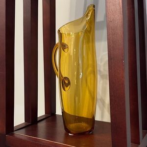 Amber Glass Pitcher